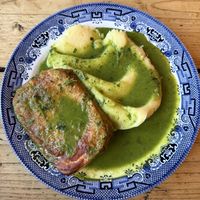 Pie and mash  at The Spread Eagle in East London