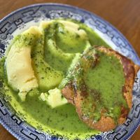 Pie and mash  at The Spread Eagle in East London