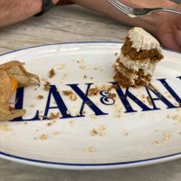 Carrot cake -final bite at Flax & Kale - Sant Pere Mes in Barcelona