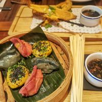 gyozas at Flax & Kale - Sant Pere Mes in Barcelona