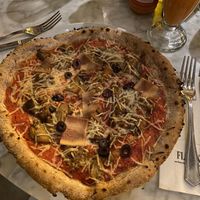 Pizza caprichosa  at Flax & Kale - Sant Pere Mes in Barcelona