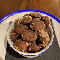Miso almonds  at Flax & Kale - Sant Pere Mes in Barcelona