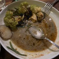 Romanesco, really interesting dish - very tasty  at Flax & Kale - Sant Pere Mes in Barcelona