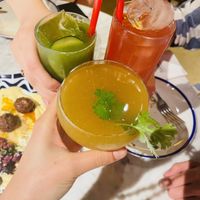 “Healthy” cocktails using kombucha as a base   at Flax & Kale - Sant Pere Mes in Barcelona