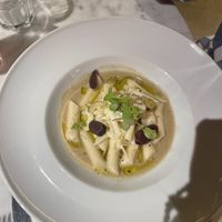 Cacio e Pepe. Vegan cheese and sauce   at Flax & Kale - Sant Pere Mes in Barcelona