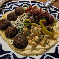 Hummus at Flax & Kale - Sant Pere Mes in Barcelona
