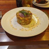 Avocado and mango starter at Flax & Kale - Sant Pere Mes in Barcelona