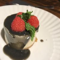 Ginger miso cheesecake. Great balance between all flavors. Great umami flavor at Flax & Kale - Sant Pere Mes in Barcelona