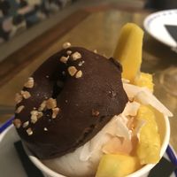 Coconut ice cream  at Flax & Kale - Sant Pere Mes in Barcelona