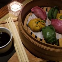 Dumplings at Flax & Kale - Sant Pere Mes in Barcelona