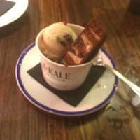 Vanilla marcona ice cream at Flax & Kale - Sant Pere Mes in Barcelona