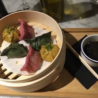Vegan dumplings at Flax & Kale - Sant Pere Mes in Barcelona
