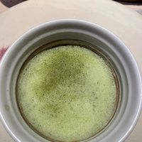 bean foam with olive oil at El Invernadero de Rodrigo de la Calle in Madrid