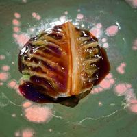 Lettuce "pepitoria" at El Invernadero de Rodrigo de la Calle in Madrid