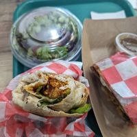 BBQ snack wrap at The Veggie in Madison