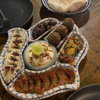 Fatima Hand with Falafel   at Chana Masala in Koh Phangan