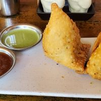Veg samoosa at Chana Masala in Koh Phangan