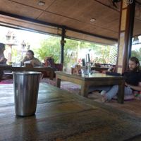 Seating outside at Chana Masala in Koh Phangan