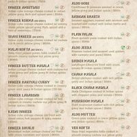 Menu april 2020 at Chana Masala in Koh Phangan