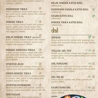 Menu april 2020 at Chana Masala in Koh Phangan