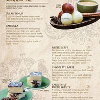 Menu april 2020 at Chana Masala in Koh Phangan