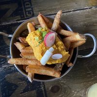 Fries with cheez sauce  at The 13th Note in Glasgow