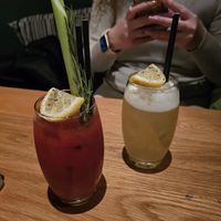 Bloody Mary and another cocktail   at The 13th Note in Glasgow