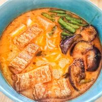 superlicious hakka curry noodles, highly recommend at  Fatty Mama 肥妈家乡素食 in Ipoh