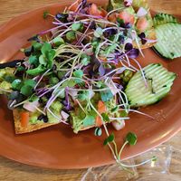 Avocado bruschetta at Great Full Gardens - South in Reno