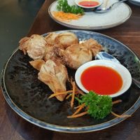 Money Bags  at Au Lac Royal Vegan Cuisine woden in Phillip