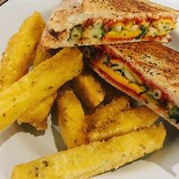 Mac and cheese toastie at The Blacksmith & The Toffeemaker in London