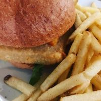 Halloumi Burger  at The Blacksmith & The Toffeemaker in London