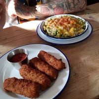 Mc and Chees and Mozarella Sticks at The Blacksmith & The Toffeemaker in London