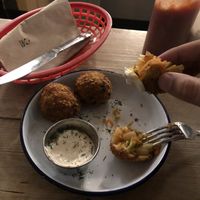 Scrumptious kimchi balls at The Blacksmith & The Toffeemaker in London