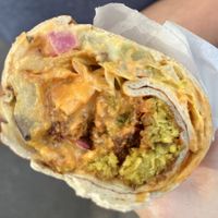 Half of large wrap  at Falafel Zaki Zaki in London
