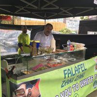 The stand at Falafel Zaki Zaki in London