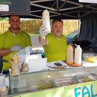 The legends at Zaki Zaki! at Falafel Zaki Zaki in London