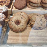 Vegan banana chocolate cookies at Maison Marou Hanoi in Hanoi