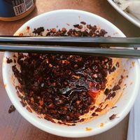 Chilli sauce for dumplings   at Chinese Noodle House in Haymarket