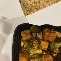 General Tso’s tofu   at Amituofo Vegan Cuisine in Brooklyn