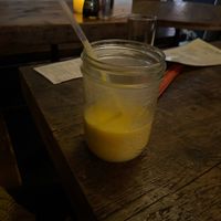 The best mango smoothie   at Amituofo Vegan Cuisine in Brooklyn
