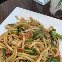 Sautéed udon (definitely recommend )  at Amituofo Vegan Cuisine in Brooklyn