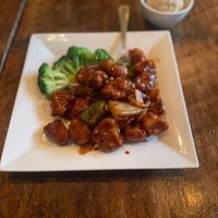 Chicken general tso’s - really good! at Amituofo Vegan Cuisine in Brooklyn