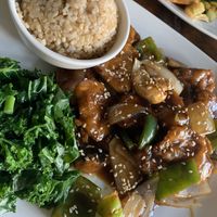 Sesame "Beef" at Amituofo Vegan Cuisine in Brooklyn