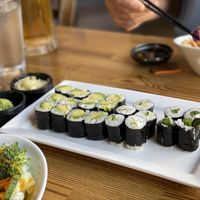 Yum! Vegan Sushi Rolls and Salads!!  at Shinsei Sushi in Bend