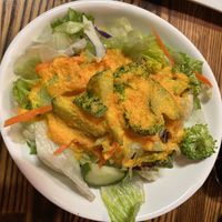Salad with ginger dressing at Shinsei Sushi in Bend