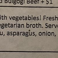 The ramen soup option at Shinsei Sushi in Bend