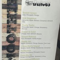 Menu at Just Pic'd Juices in Norfolk
