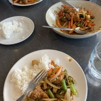 Chili basil stir fry with added tofu   at Jasmine Thai  in Twizel