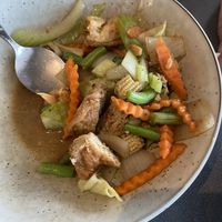 Black pepper stir fry with added tofu   at Jasmine Thai  in Twizel